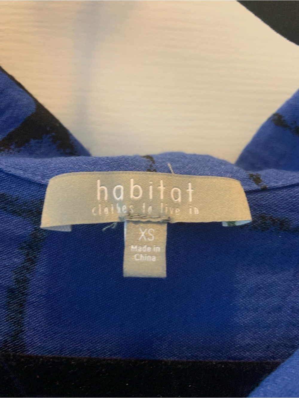 Habitat Bold Blue and Black Patterned Jacket - Picture 3 of 4